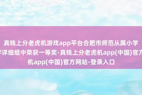 真钱上分老虎机游戏app平台合肥市师范从属小学陈菲老诚在小学详细组中荣获一等奖-真钱上分老虎机app(中国)官方网站-登录入口