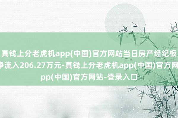 真钱上分老虎机app(中国)官方网站当日房产经纪板块主力资金净流入206.27万元-真钱上分老虎机app(中国)官方网站-登录入口