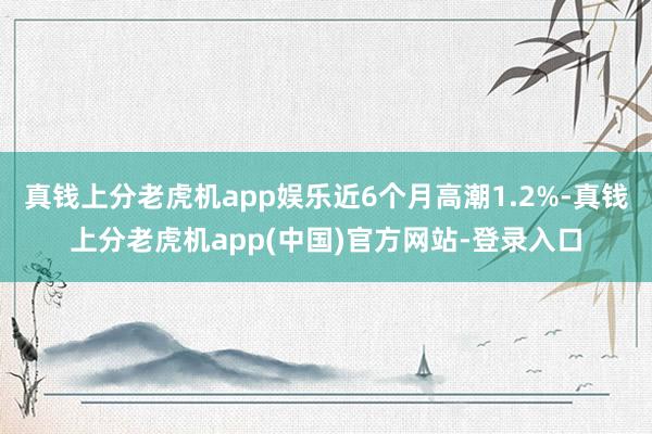 真钱上分老虎机app娱乐近6个月高潮1.2%-真钱上分老虎机app(中国)官方网站-登录入口